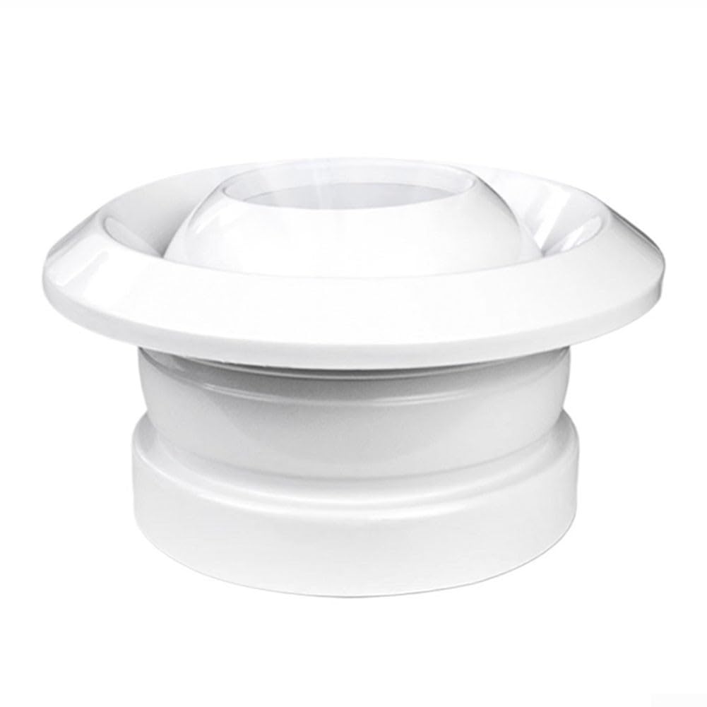FACAIIO Jet - Griglia di ventilazione sferica per aria condizionata centralizzata, volume d'aria regolabile da 300 mm, copertura per griglia di ventilazione in ABS, girevole a 360°, uscita di scarico