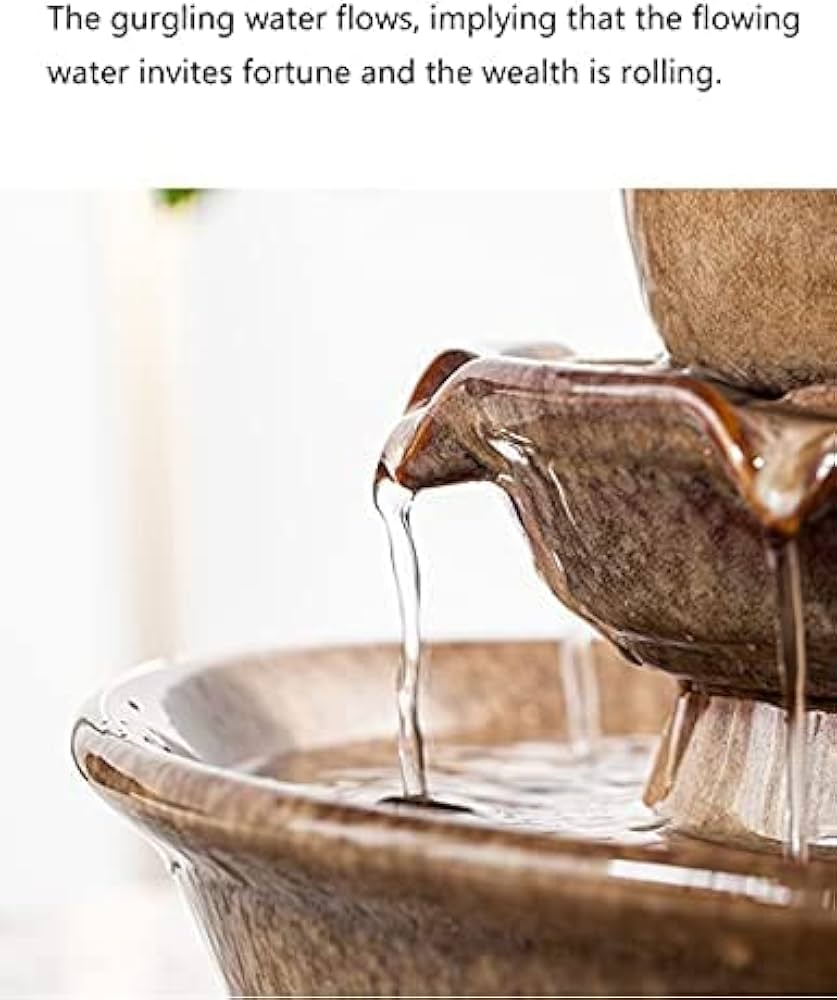 Amazon.co.jp: クリエイティブな和風ホームデスクトップ噴水、禅