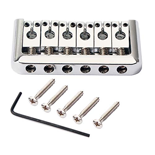 6 Cuerdas Guitarra Eléctrica Fija Hardtail Bridge Altura Ajustable