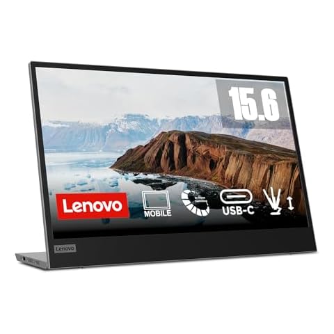 Lenovo L15 15.6 Inch Portable Monitor with 1080p Cover