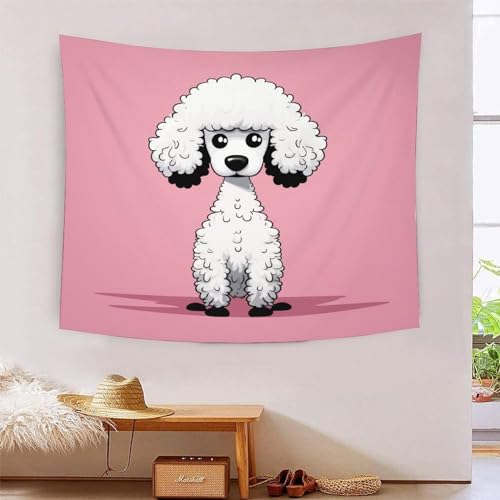 Tapisserie Pékinois 3D grand format 180x230cm déco murale chambre