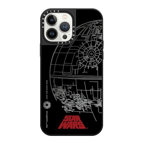 Coque Star Wars iPhone 13 Pro Max CASETiFY miroir premium Étoile de la mort Magsafe