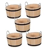 Améliorez l'expérience de la maison de poupée : décorez avec des seaux artificiels miniatures et des éléments de mini-tonneau pour créer des environnements vivants et attrayants dans la décoration de votre maison miniature, petit tonneau en bois, seau miniature