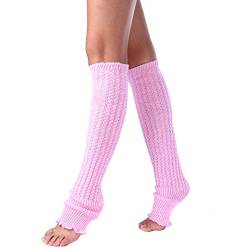 Preisvergleich Produktbild LuckyGirls Damen Leggings Lace warm Strümpfe Long Socken (rosa)