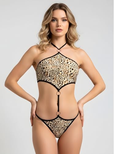 Image of Xs and Os Women Teddy One Piece Bodysuit Nightwear Lingerie