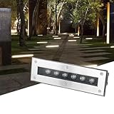 VSHENG LED-Spot für den Außenbereich, Einbauleuchte, langer Streifen, Unterlicht, LED,...