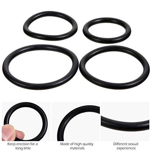 HEALLILY 4 StSilen Pennis Ringen Rubber LLp Plezier Langer Harder Sterker Blijvende Enhancer Training Erectie Sex… - Image 6