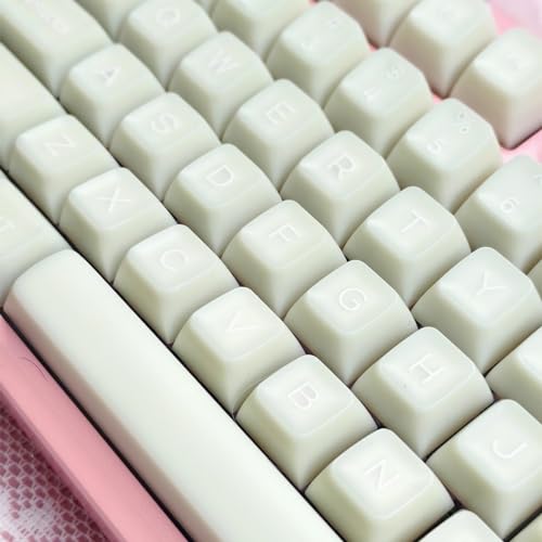 Image of 142 Keys White Jade Keycaps Doubleshot SA Keycap Set Fit for 61 /64 /87 /104 /108 Cherry Mx Switches Mechanical Keyboard