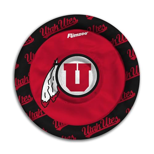 Image of YouTheFan NCAA Utah Utes Flimzee Bean-Bag Flying Disc