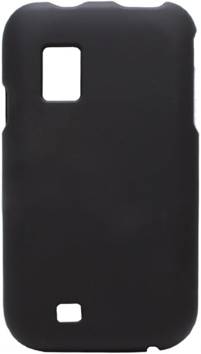 Premium Rubberized Crystal Snap-on Case Cover for Samsung Fascinate - Black