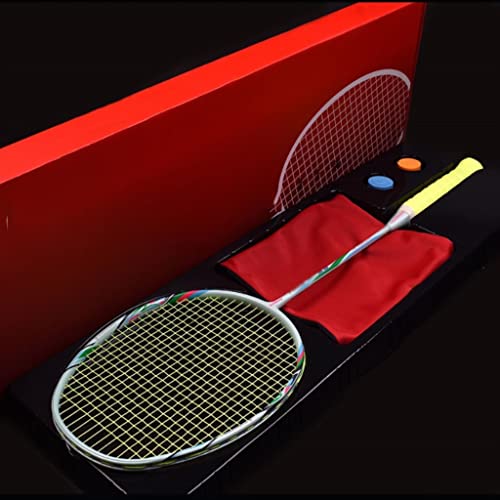 Raquette de badminton fibre de carbone pour adulte recherchant un smash ultra précis
