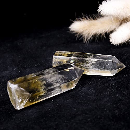 Citrine quartz cristal point de collection taillé à la main