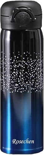 Rosechen Water Bottle Thermoses Starry Sky, Thermal Vacuum Cups For Hot And Cold Drinks, Bpa Free Stainless Steel Insulated Leak-Proof Flask For Boys And Girls School Kids Indoor Outdoor Sports cover
