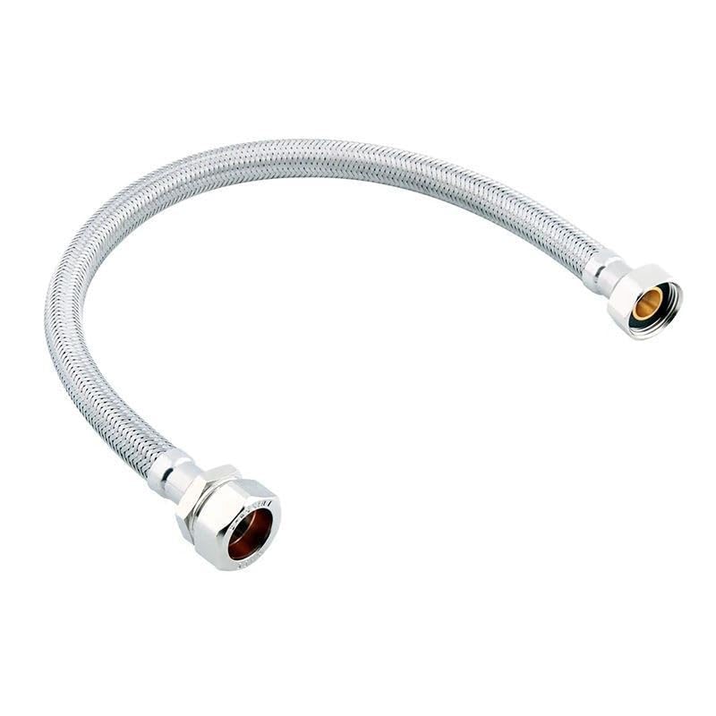 Pack of 2-15mm x 3/4" 900mm Flexible Tap Hose WRAS (Known as 15mm Flexible Hose Also Available in 15mm, 22mm, 1/2 inch