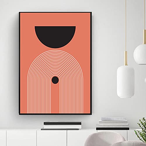 Peinture décorative affiche terre cuite triptyque moderne 60x80cm