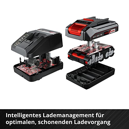 Original Einhell Starter Kit 2,5 Ah Akku und Ladegerät Power X-Change (Li-Ion, 18 V, 50 min Ladezeit, passend für alle Power X-Change Geräte)