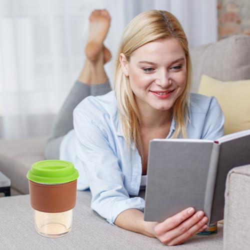 Couvercles de tasse en silicone réutilisable ventouse pour mug