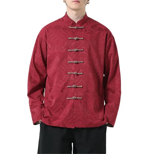 Chemise Hanfu en soie pour homme idéale pour les soirées chic d'été