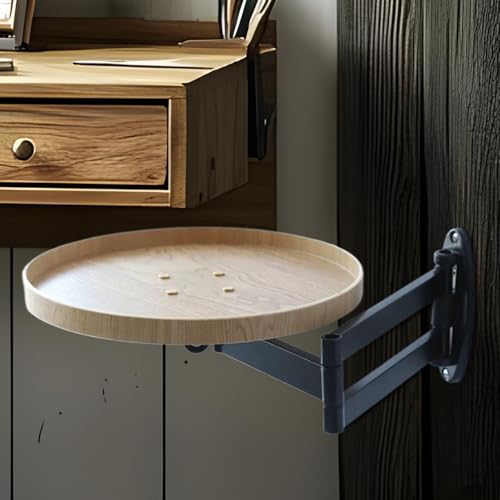 Bureau flottant pour mur table ronde pliable rétractable maison