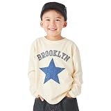 [ever closet] 長袖Tシャツ キッズ 子供 女の子 男の子 秋冬 トップス 100 H.アイボリー ロゴ プリントT ロゴT 秋服 冬服 通園 通学 子供服 キッズ服 エバークローゼット