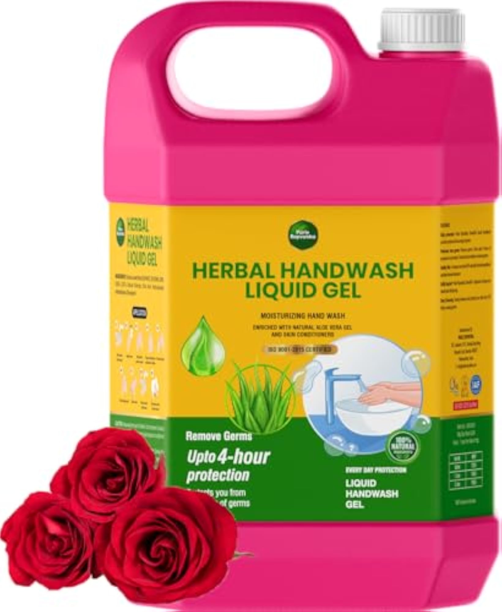 Aloevera Handwash Liquid Refill - 5 Liter Rose