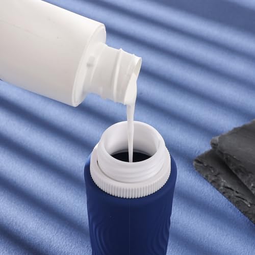 Travel Bottles for Toiletries, TSA -Approved 3oz Portable Bottles, BPA-Free Leak Proof Squeezable Silicone Size Containers, Travel Accessories with Clear Toiletry Bag (4 Pack)3