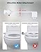 Hibbent Bidet Attachment for Toilet, Non-Electric Dual Nozzle for Frontal & Rear Wash, Adjustable Water Pressure Control, Fresh Water Bidet Toilet Seat, White