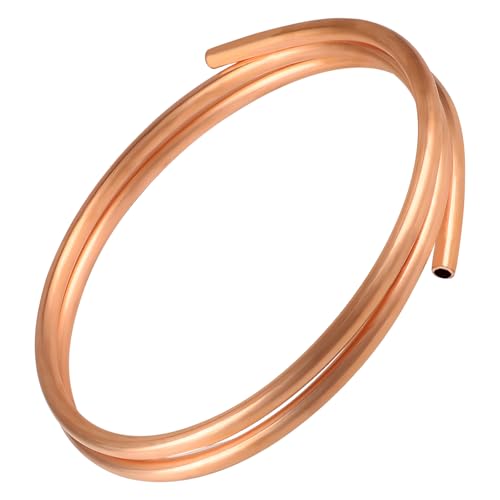 LALAGO Tube en cuivre, OD 10mm ID 8mm, longueur de 1,5 m, tube rond en cuivre, produit souple pour...