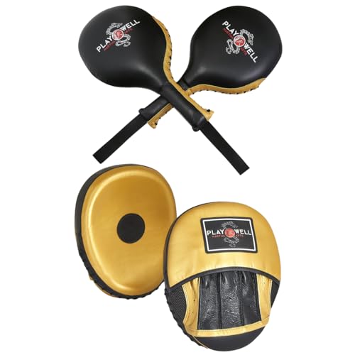 Pagaies de boxe en cuir pour éviter les douleurs aux poignets avec jab pads