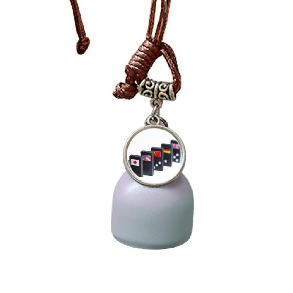 Carillon éolien attrape-rêves Pai Gow avec drapeaux de jeu pour jardin