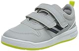 Robustes Obermaterial adidas Tensaur Running Shoe, Halo Silver/Crew Navy/Acid Yellow, 27 EU