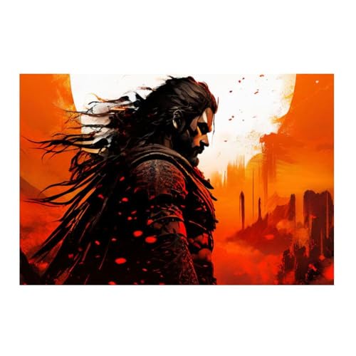 Tableau mural Le guerrier solitaire GAEKKO 50 x 50 cm impression haute definition