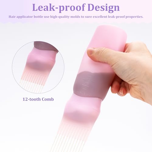 image for Cosywell Root Comb Applicator Bottle 6 Ounce Hair Dye Applicator Brush