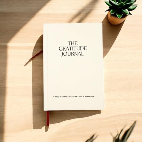 The Gratitude Journal | Reliure en lin | Papier à lettre de qualité supérieure | Exercices d'écriture scientifiquement soutenus | 5 minutes par jour | Soutient la pleine conscience, le bien-être, la