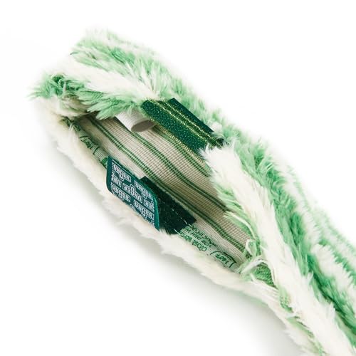 Image of Unger Commercial Monsoon Plus StripWasher Sleeve with Scrub Pad (Case of 10), 14 inch (35 cm), Green /White - Heavy-Duty Window Washing Sleeve with Extra-Long Fibers MS350