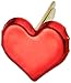 Painted Metal Paper Fasteners 50/Pkg-Hearts/Metallic Red