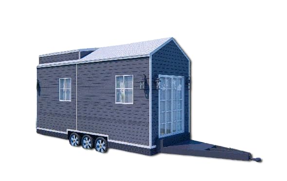 Tiny Mobile Home with Loft | 23.5'x8' | 188 Sq Ft | Living Area, ...