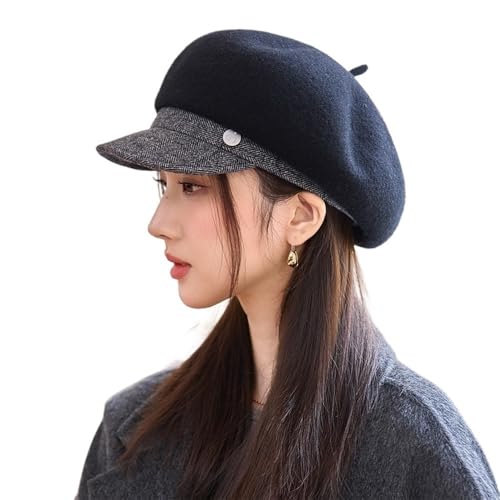 Béret vintage en laine pour femme : casquette gavroche chaude pour vos sorties en ville