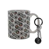 Der Kaffeebecher darf in die Spülmaschine sowie in die Mikrowelle. Die Tasse von Nintendo hat ein Fassungsvermögen von ca. 320 ml