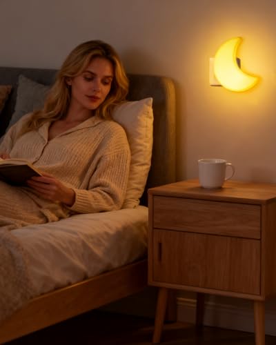 Lámpara de Noche Inteligente Moon Luz Cálida Sensor miniatura 5