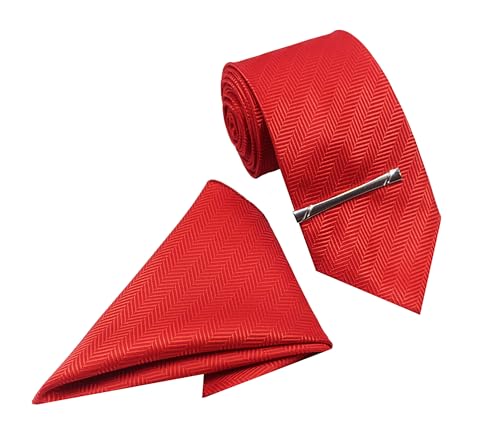 Image of TIE STUDIO Men's Necktie Pocket Square & Cufflink Set | Standard | Jacquard Fabric | Superior Stitching |