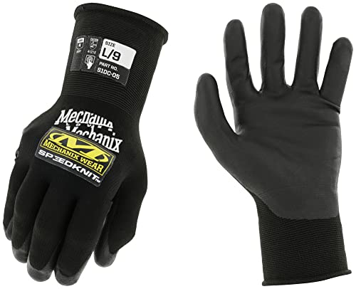 Mechanix Wear SpeedKnit S1DC05 Coated-Knit Work Gloves - Durable Cut & Abrasion...