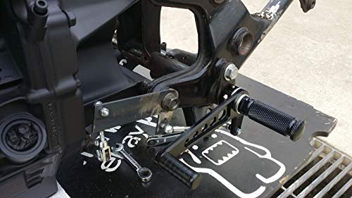 Tarazon Cafe Racer Bobber Foot Pegs Footpeg Footrest For Honda Cb125 Cb350 Cb360 Cb450 Cb500 Cb750 Cb900, For Kawasaki Kz400 Kz650 Kz750 Kz900 Kz1000 Kz1100, For Suzuki Gt 125-750 (Black) #TOP4