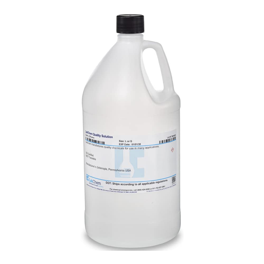 LabChem LC146304 Fluoride Standard, 2 ppm w/TISAB, 4 L Volume
