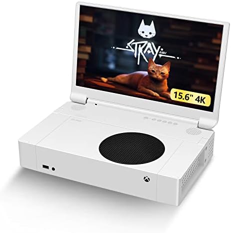G-STORY 15.6" Portable Monitor for Xbox Series S 4K Portable Gaming Monitor IPS Screen for Xbox Series S（not Included） with Two HDMI, HDR, Freesync Game Mode Travel Monitor