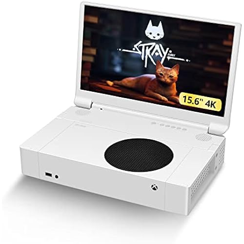 G-STORY 15.6" Portable Monitor for Xbox Series S 4K Portable Gaming Monitor IPS Screen for Xbox Series S（not Included） with Two HDMI, HDR, Freesync Game Mode Travel Monitor