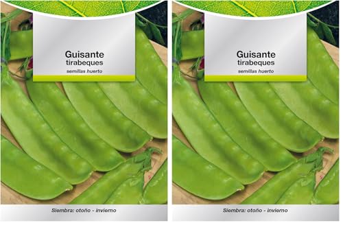 SATURNIA Semillas Huerto Guisantes Tirabeques (Paquete de 2)