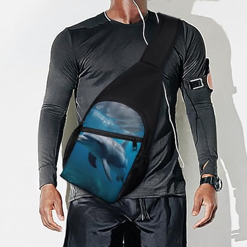 Bolso tipo canguro cruzado para deporte y viaje unisex miniatura 7