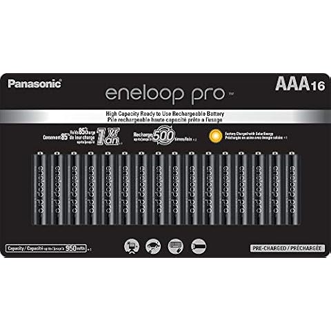 Eneloop Panasonic BK-4HCCA16FA pro AAA High Capacity Ni-MH Pre-Charged Rechargeable Batteries, 16-Battery Pack Cover