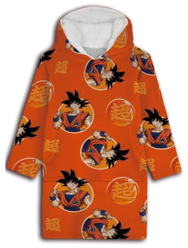 Sweat poncho Goku enfant parfait pour la plage et les sorties piscine